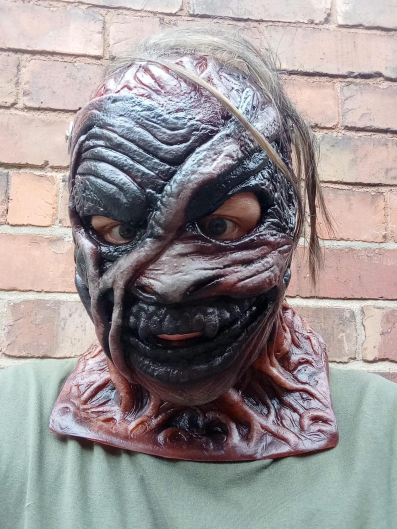 Burnt monster latex mask