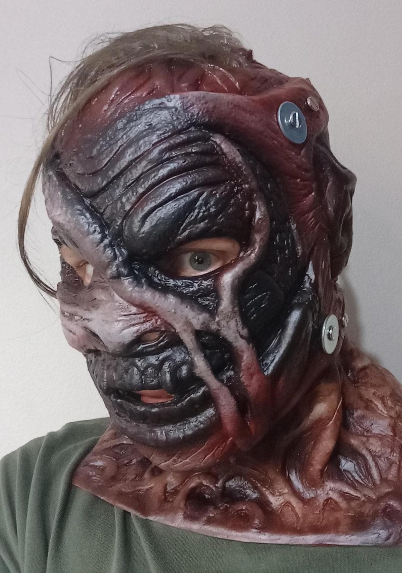 Burnt monster latex mask