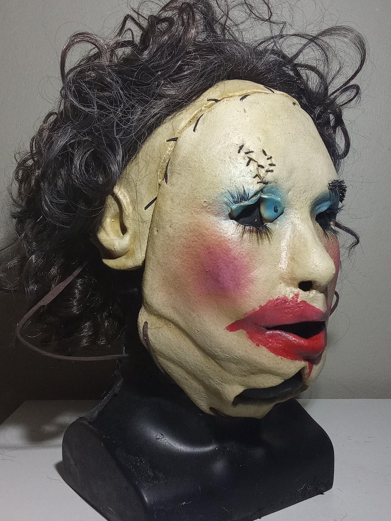 Leatherface Texas chainsaw massacre latex mask prop