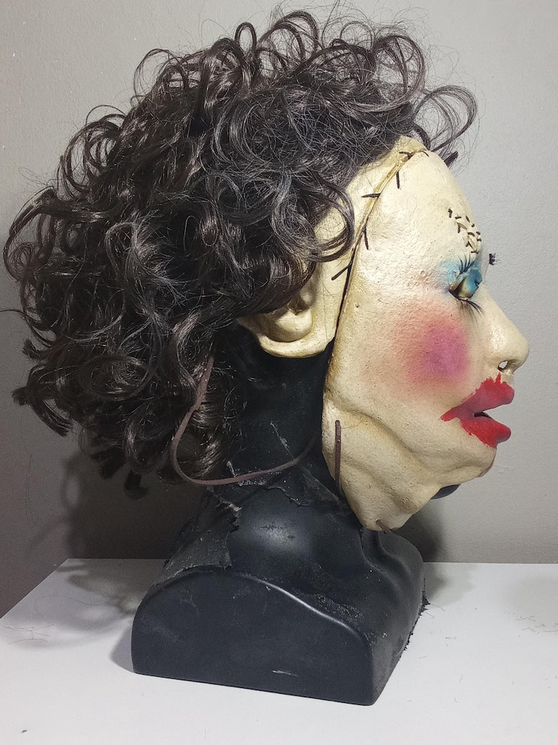 Leatherface Texas chainsaw massacre latex mask prop