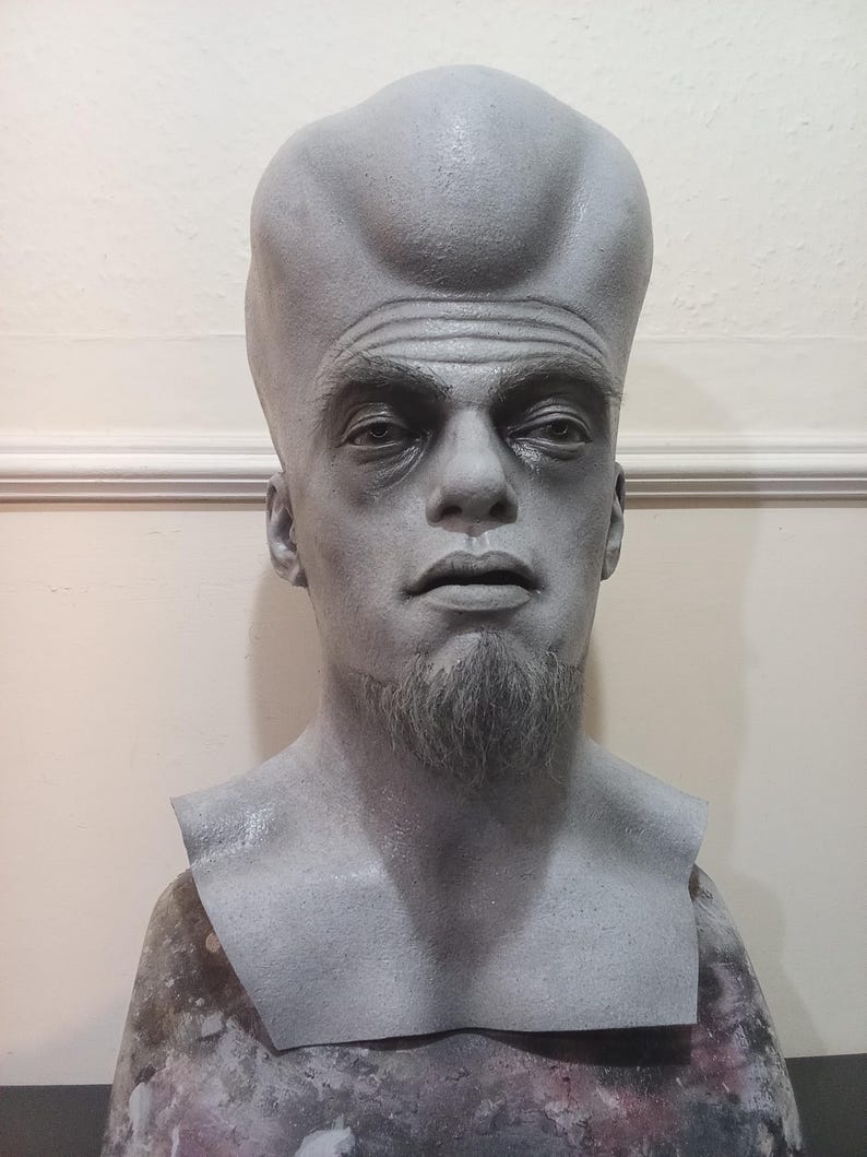 The Twilight Zone kanamit latex mask prop replica 1:1 bust