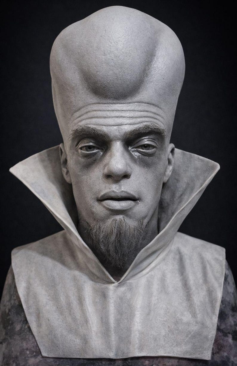 The Twilight Zone kanamit latex mask prop replica 1:1 bust