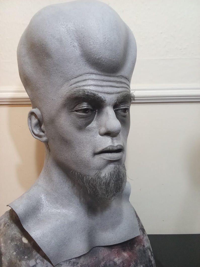 The Twilight Zone kanamit latex mask prop replica 1:1 bust