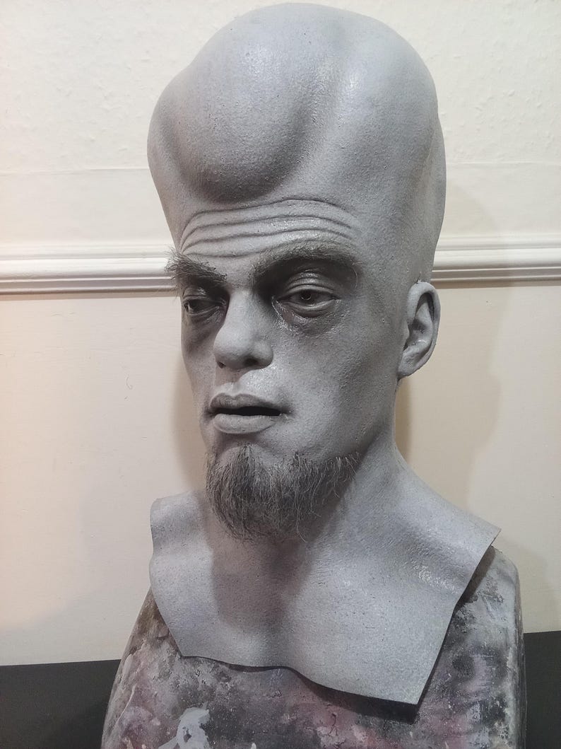 The Twilight Zone kanamit latex mask prop replica 1:1 bust